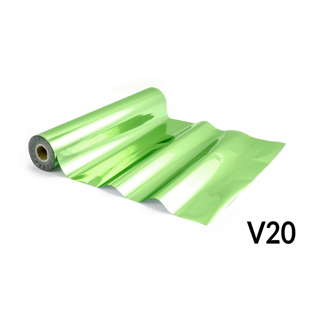 Lámina para Hot Stamping - V20 luciente, color verde claro