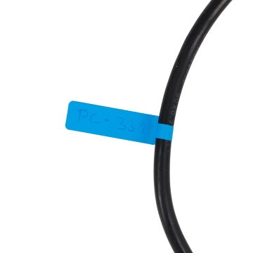 Etiquetas para marcar y etiquetar hilos y cables de color azul