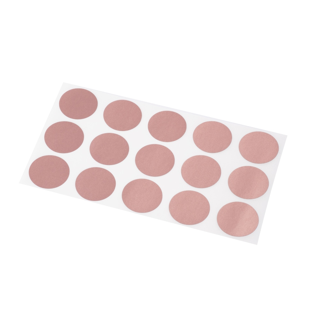 Adhesivo para rascar oro rosa círculo de 25 mm