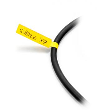 Etiquetas para marcar conductores y cables - amarillo