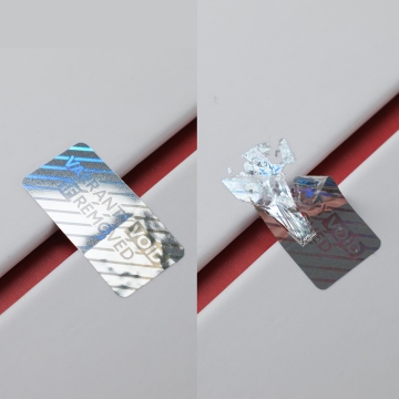 Sello de garantía holograma 20x10mm waranty void