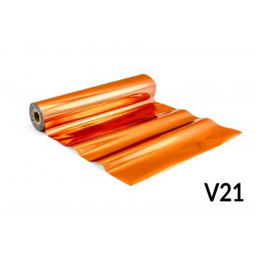 Lámina para Hot Stamping - V21 luciente, color anaranjado - cobrizo