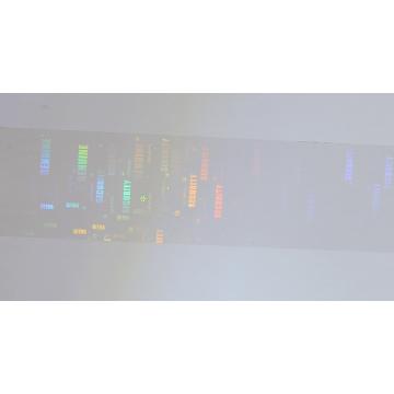 Película de sellado transparente con holograma latente etiquetas 40x17 mm