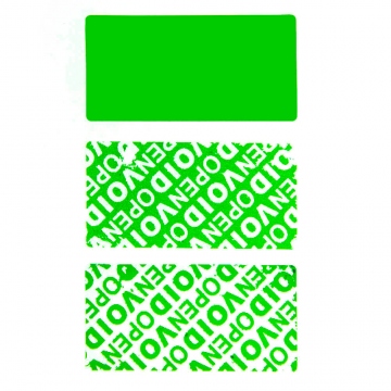 Pegatina VOID residual, verde 50x25mm