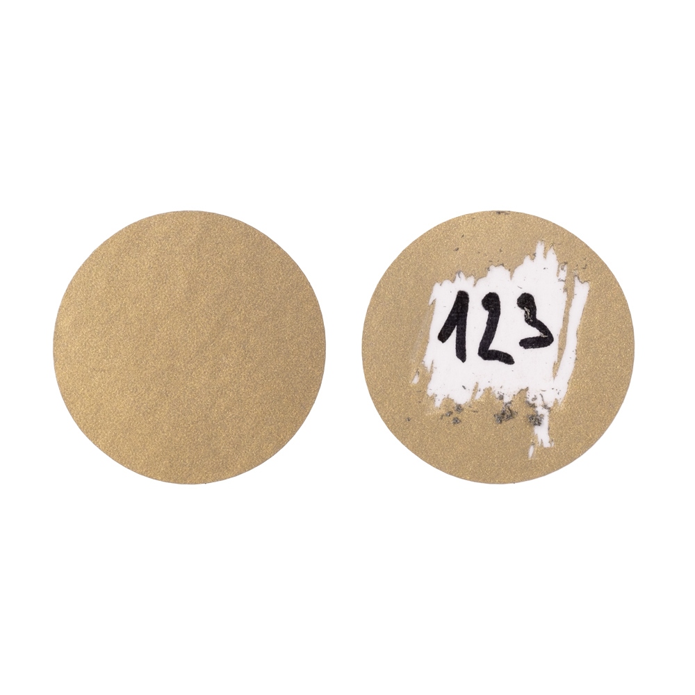 Adhesivo para rascar oro mate círculo de 25 mm