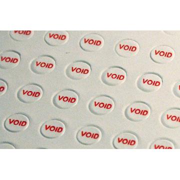 Etiqueta autoadhesiva de vinilo VOID - 3mm