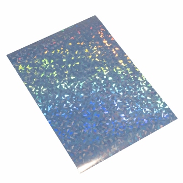 Lámina holográfica autoadhesiva fragmentos A4 para impresión y confección de pegatinas - motivo fragmentos