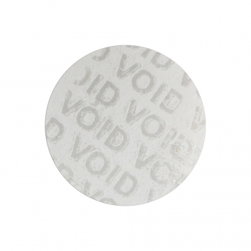Pegatina VOID trasparente, 25 mm