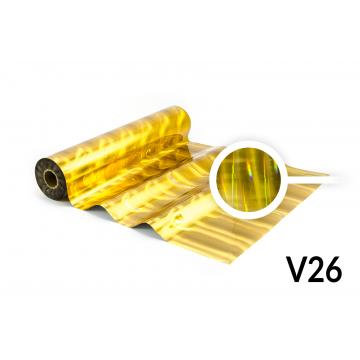 Lámina para Hot Stamping - V26 holográfica, color de oro, 3D