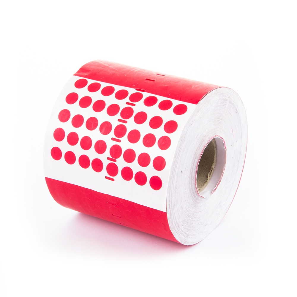 Pegatina VOID - no residual, roja, circular, para las cámaras de móviles – diámetro de 10mm 